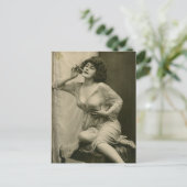 Risque frans foto briefkaart (Staand voorkant)