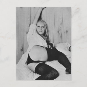 Risque  lingerie model briefkaart