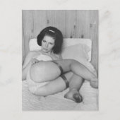 Risqué lingerie model briefkaart (Voorkant)