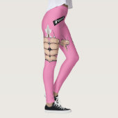 Risque Pink Prude Humor Funny Leggings (Rechts)
