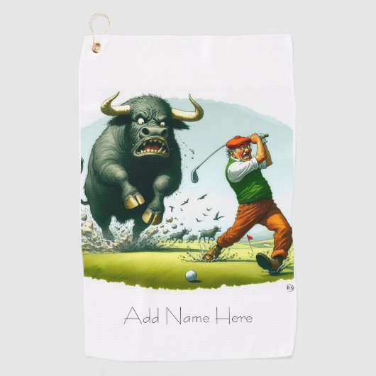 Risques de golf personnalisés Serviette de golf (Devant)
