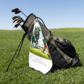 Risques de golf personnalisés Serviette de golf (Vert)