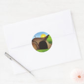 rist tomb ronde sticker (Envelop)