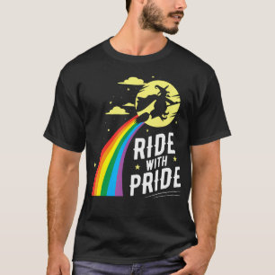 Rit met trots LGBT Gay Lesbische Heks Halloween T-shirt