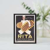 Rita Biscuit Ad Briefkaart (Staand voorkant)