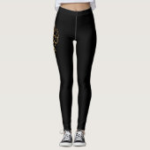 Rita gold Design Lettering Leggings (Devant)