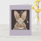 Rita la carte lapin (Fleur jaune)