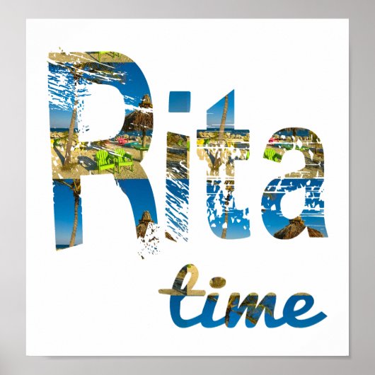 Rita Time Beach Poster (Voorkant)