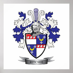 Ritchie Family Crest Coat of Arms Poster