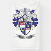 Ritchie Family Crest Coat of Arms Spandoek (Verticaal)