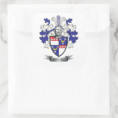 Ritchie Family Crest Coat. Vierkante Sticker (Tas)