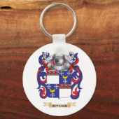 Ritchie-wapenschild (gezinscrest) sleutelhanger (Voorkant)