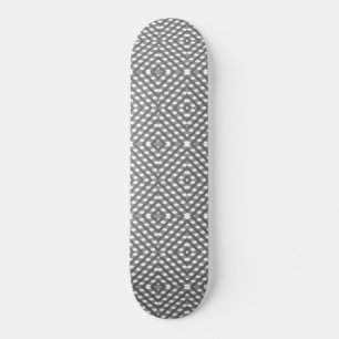 Ritdiamant, zwart, wit en grijs skateboard