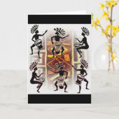 Ritme van de Drums Kaart (Gele Bloem)