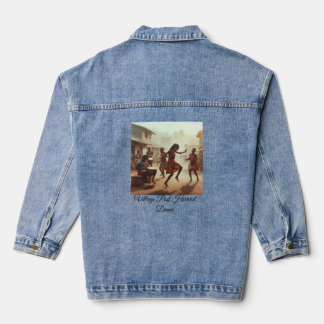 Ritmes van Overvloed: Post-Oogst Vreugde Denim Jacket
