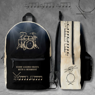 Ritmische Black and Tan Drummer Rugzak