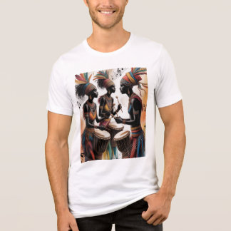 Ritmische Drum Muziekuitbeelding Tri-Blend Shirt