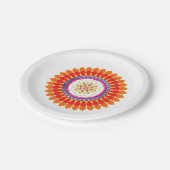 ritmische euforie papieren bordje (Gekanteld)