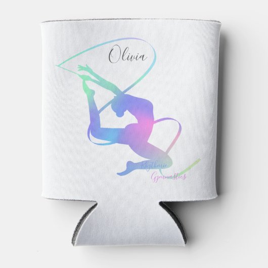 Ritmische gymnastiek met lint blikjeskoeler (Voorkant)