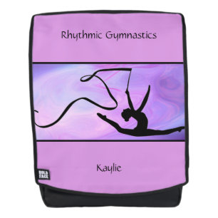 Ritmische gymnastiek Paarse lint rugzak Rugtassen