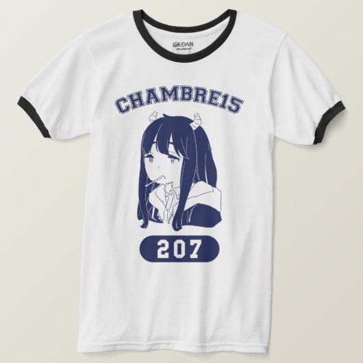 Rito college design ringer t-shirt (Design voorkant)