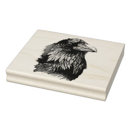Ritratto di corvo 	rubberstempel