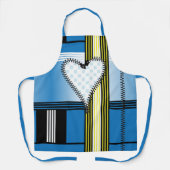 Rits omlijnd hart schort (Voorkant)