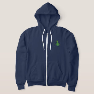 Rits op (Marine Levendig) Hoodie
