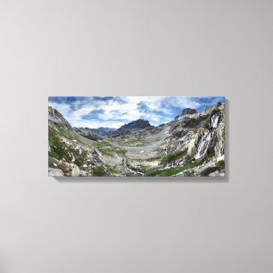 Ritter Pass Waterfall - Ansel Adams Wilderness Canvas Afdruk