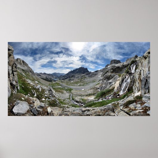 Ritter Pass Waterfall - Ansel Adams Wilderness Poster (Voorkant)