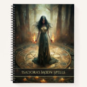 Ritual Circle - Dark Witch Aangepaste Spell Journa Notitieboek (Voorkant)