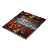 ritueel Happy Thanksgiving Patroonontwerp Tegeltje (Zijkant)