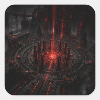 Ritueel Hof Vierkante Sticker