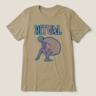 Ritueel vervaagd Tri-Blend shirt
