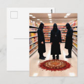 Rituel Occulte Étrange sur Carte Postale de Superm (Devant / Derrière)