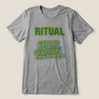 Rituele graffiti-gloed Tri-Blend shirt