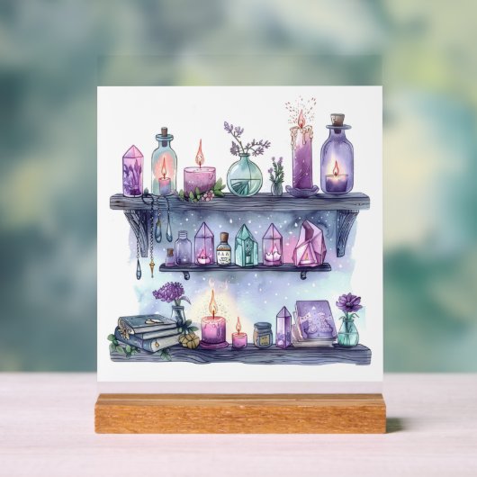 Rituele plank - Elk item heeft een spreuk Acryl Bord (Neutraal)