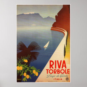 Riva Torbole, Lago di Garda Poster