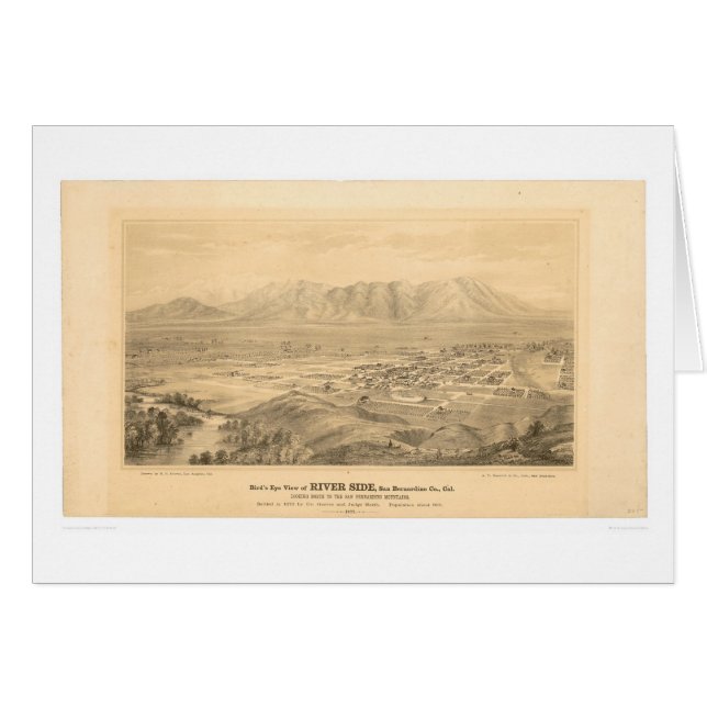 Rive, carte panoramique 1877 (1404C) de CA (Devant horizontal)