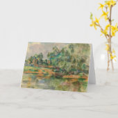 Rive par la carte de voeux vierge de Cezanne (Fleur jaune)