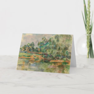 Rive par la carte de voeux vierge de Cezanne