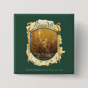 Rivendell Graphic Vierkante Button 5,1 Cm