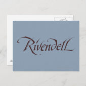 Rivendell Name Solid Briefkaart (Voorkant / Achterkant)