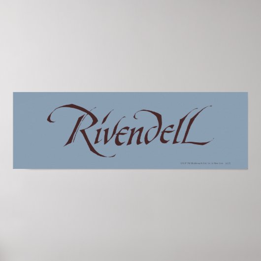 Rivendell Name Solid Poster (Voorkant)