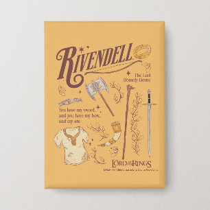 RIVENDELL™ Waterverf Collage Grafiek Button