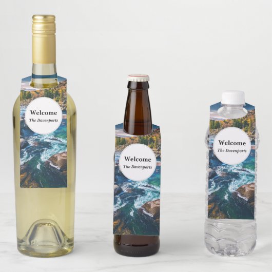 River and Mountains Schilderachtig foto Flessenhanger (In situ)