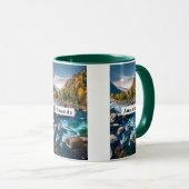 River and Mountains Schilderachtig foto Mok (Voorkant rechts)