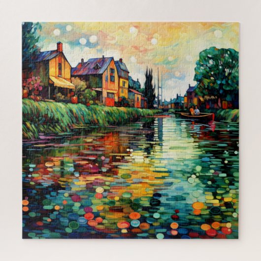 River Bank Impressionisme Legpuzzel (Verticaal)