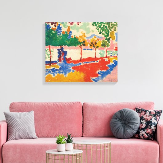 River Banks | Andre Derain | Canvas Afdruk (Insitu (Woonkamer))