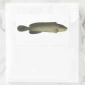 River Blackfish Print, Waarde Poster Papier (mat) Rechthoekige Sticker (Tas)